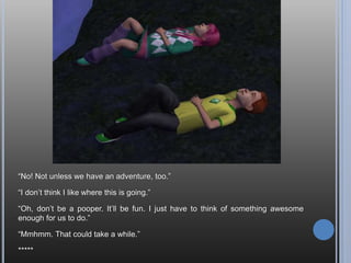 And a serious game of kicky ball gets started. Bet you haven’t seen that in ages.
In the end, all the socializing means a roof raiser for Andy and Kaylynn.
 