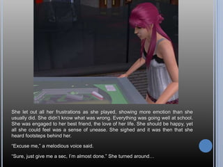She let out all her frustrations as she played, showing more emotion than she usually did. She didn’t know what was wrong. Everything was going well at school. She was engaged to her best friend, the love of her life. She should be happy, yet all she could feel was a sense of unease. She sighed and it was then that she heard footsteps behind her.“Excuse me,” a melodious voice said.“Sure, just give me a sec, I’m almost done.” She turned around…