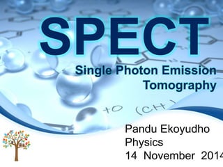 SPECTSingle Photon Emission
Tomography
Pandu Ekoyudho
Physics
14 November 2014
 