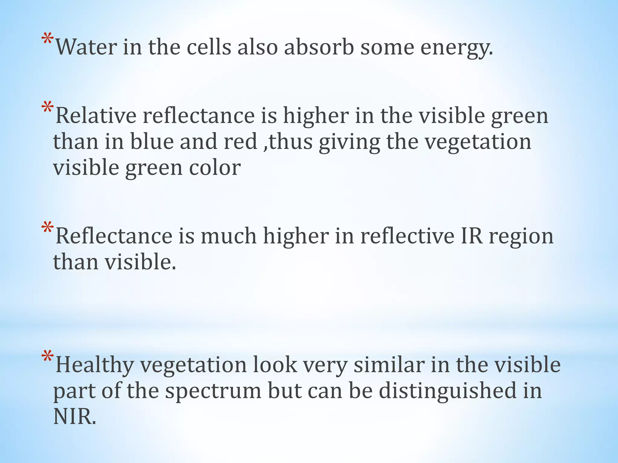 Spectral reflectance curve of dead stressed vegetation | PPTX