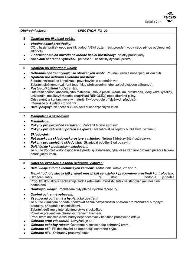 Spectron Fo 20 | PDF
