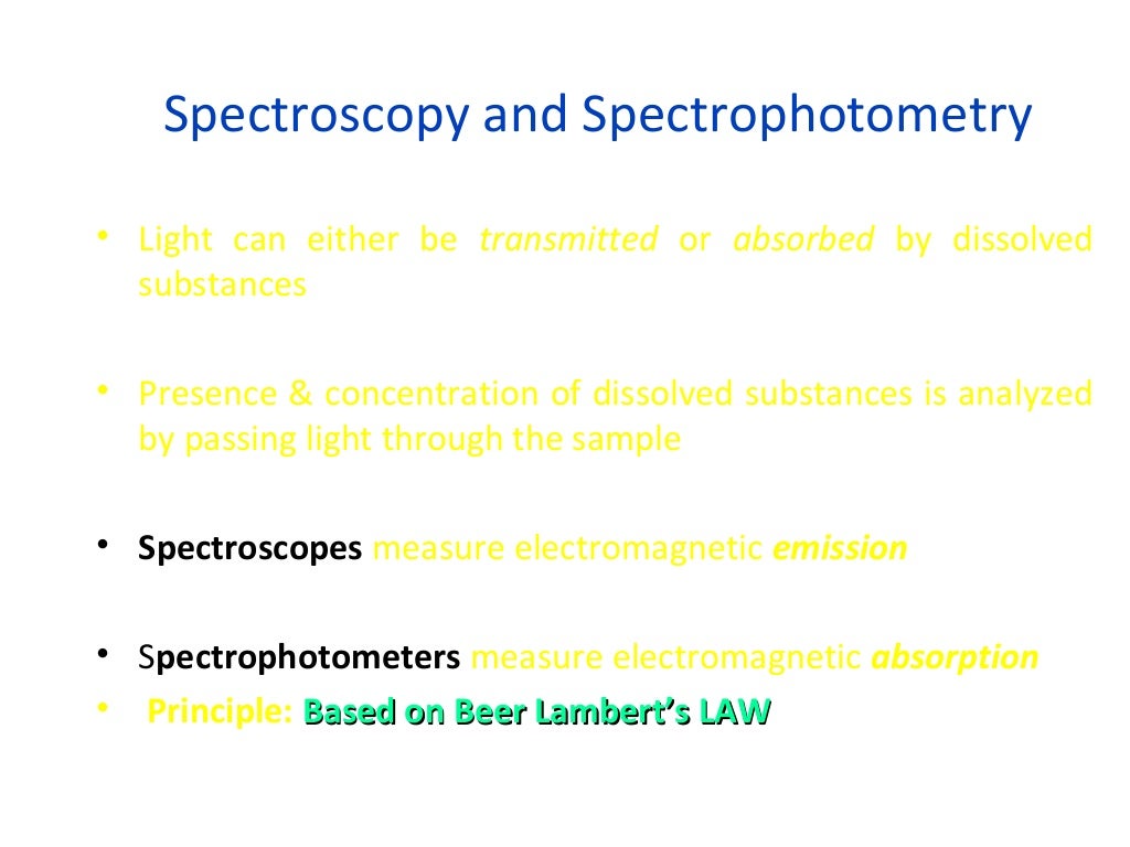 Spectrophotometry