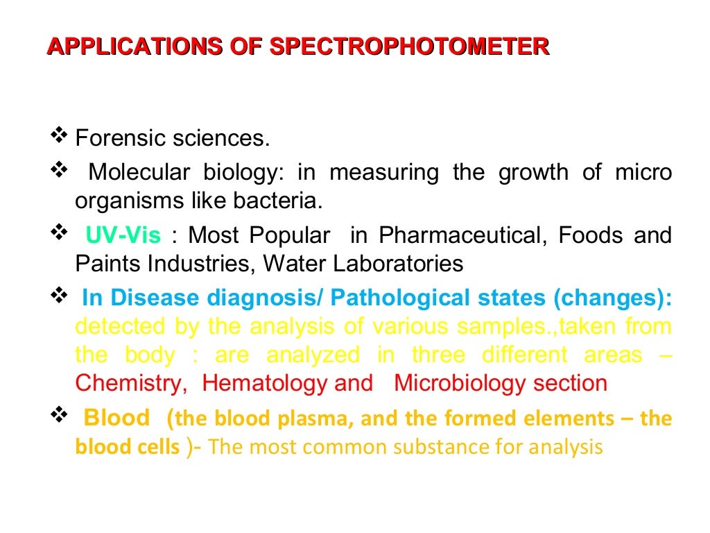 Spectrophotometry
