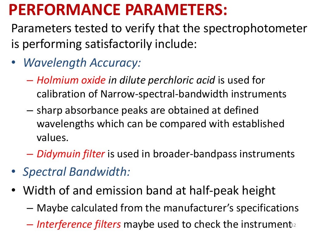 Spectrophotometry basic concepts, instrumentation and application
