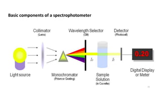23
Basic components of a spectrophotometer
 