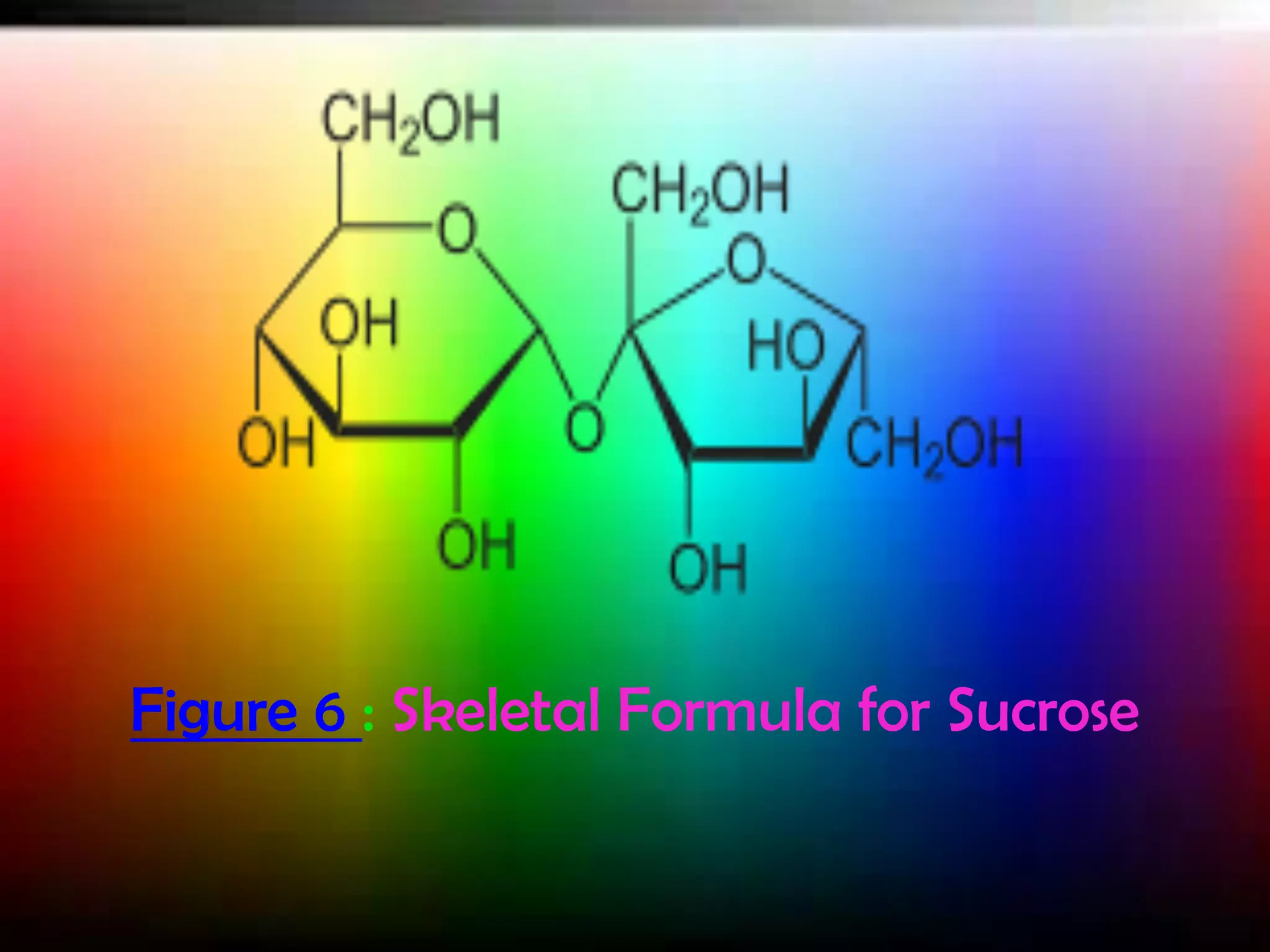 Figure 6 : Skeletal Formula for Sucrose

 