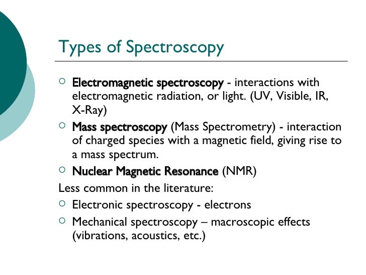 types of spectroscopy
