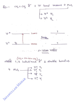 CH, = CH, } 1 T bend
<br>
Lumo
<br>
M.o,
<br>
Hono
<br>
(cH,= cH-cH= cn)
<br>
TgI 1,3 butaei'ene'
<br>
Enengts
<br>
d=165hm
D
<br>
H
oleuble bene
<br>
+ T? ,
<br>
 