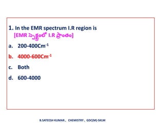 Imr Spectrum UV IR Spectroscpy BITS | PPTX