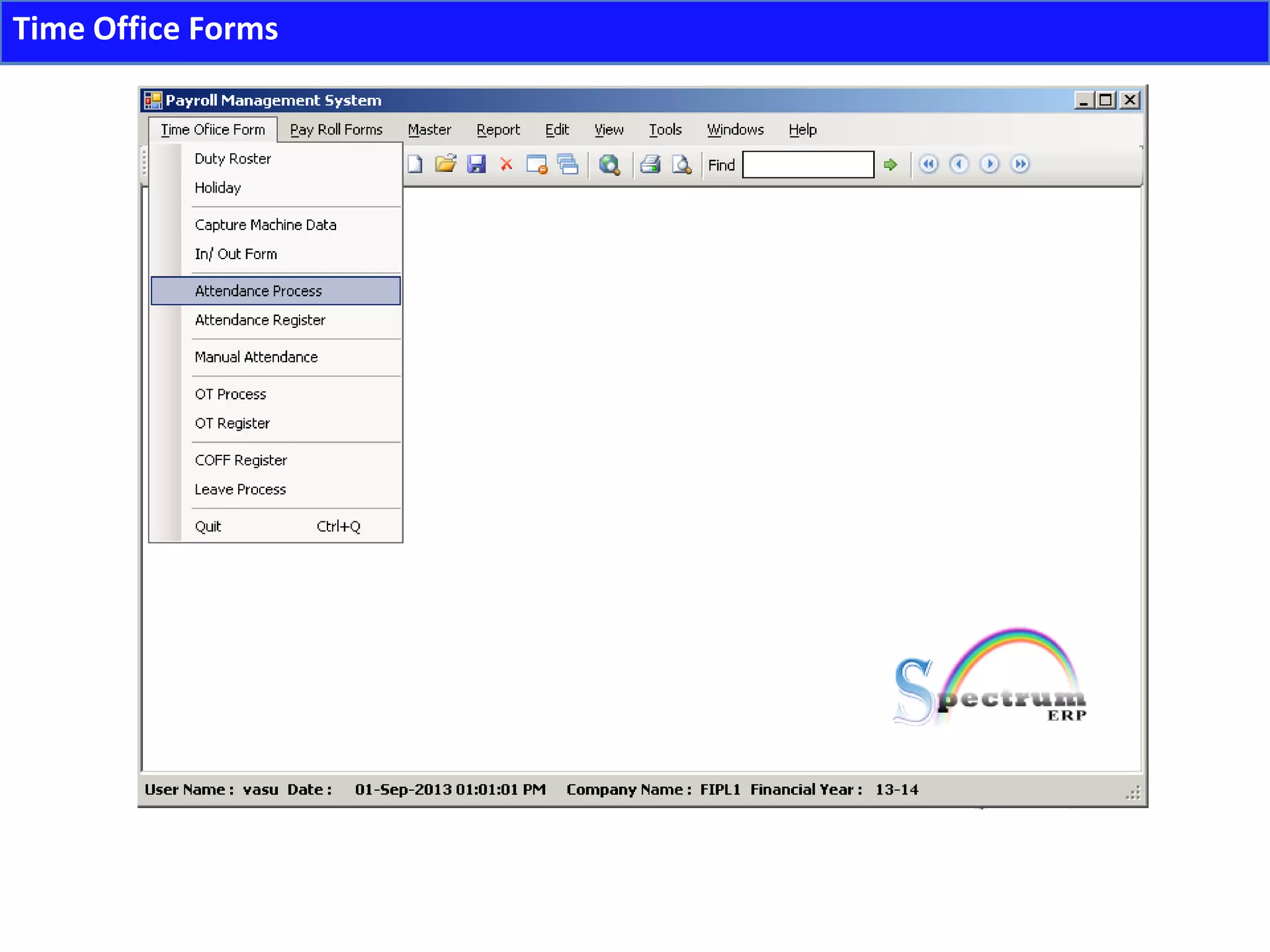 Time Office Forms
 