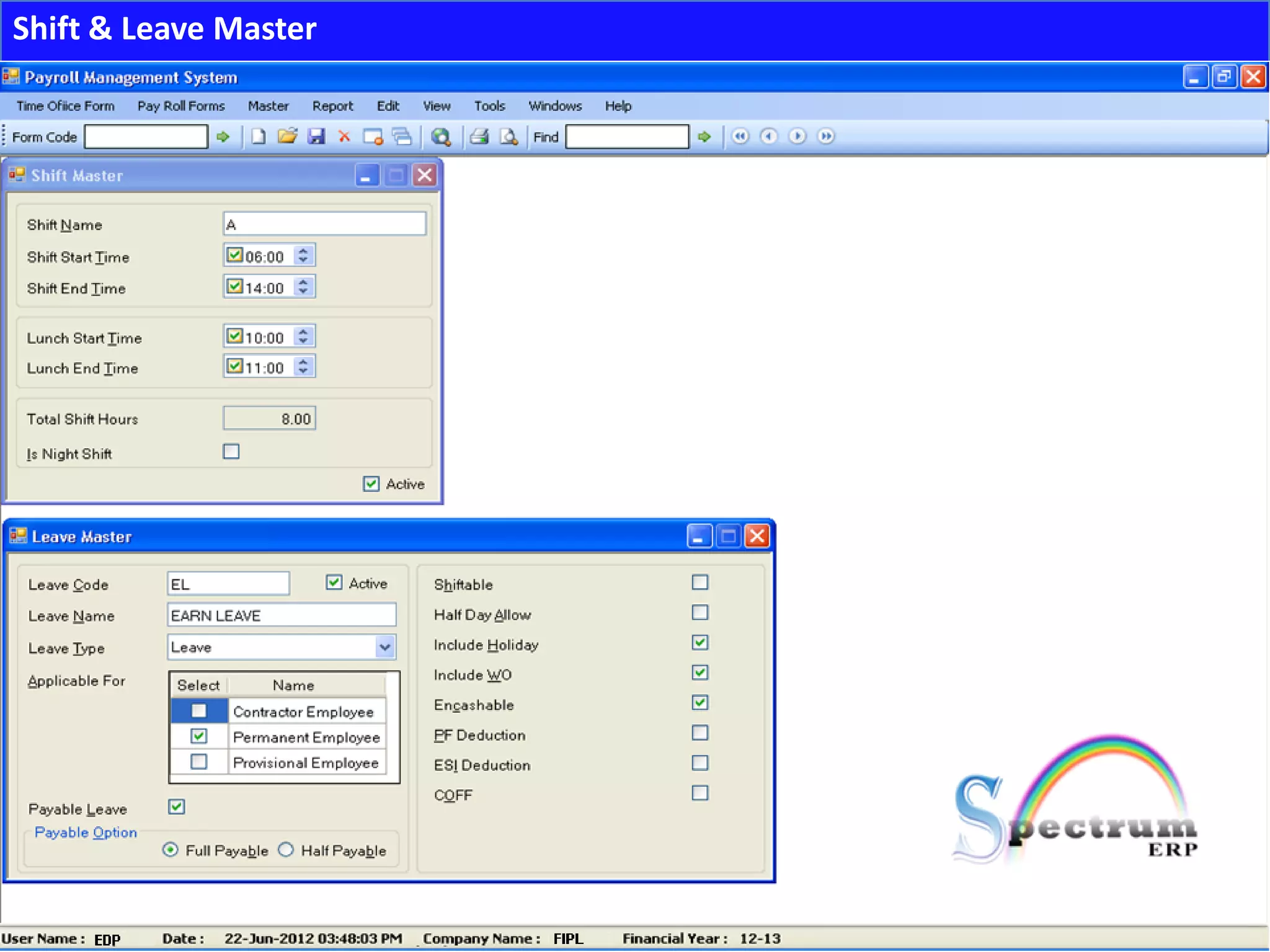 Shift & Leave Master
 