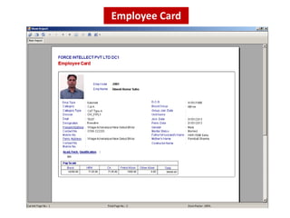 Employee Card
 