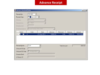 Advance Receipt
 