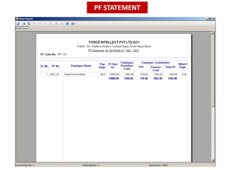 PF STATEMENT
 