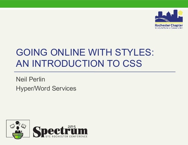 spectrum 2015 going online with style an intro to css online word style