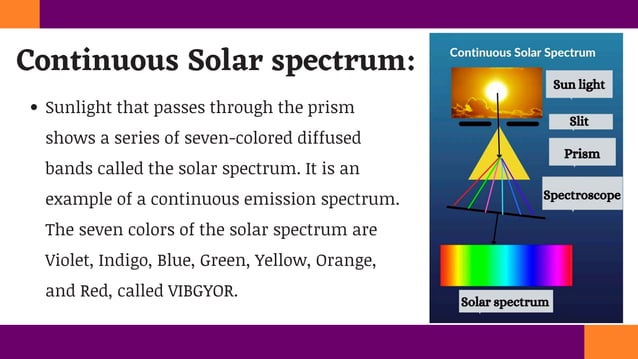 Spectrum and the types of spectrum by Jayam chemistry learners | PDF