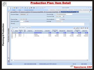 Spectrum erp productoverview | PDF