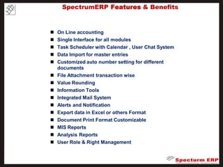 Spectrum erp productoverview | PDF