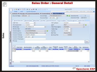 Spectrum erp productoverview | PDF