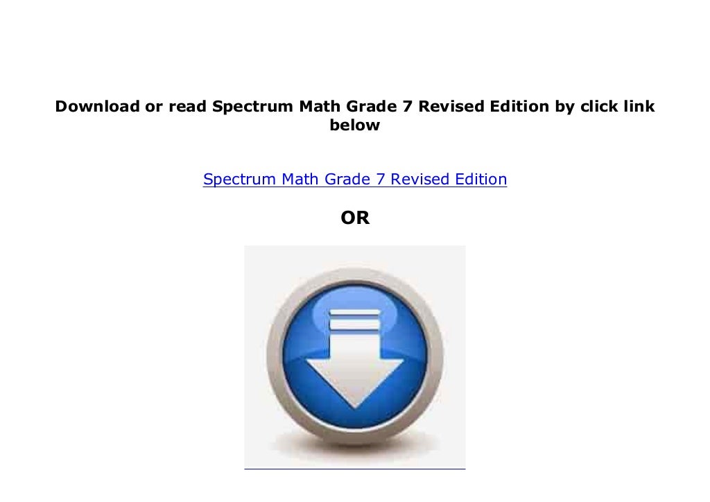 Ebook Library Spectrum Math Grade 7 Revised Edition online books Ebook library spectrum math grade 7 revised edition online books