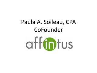 Paula A. Soileau, CPA
CoFounder

 