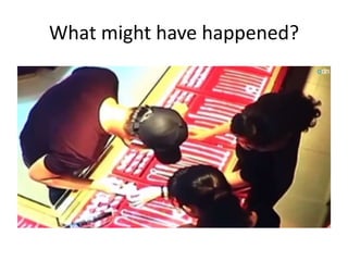 What might have happened? 
 