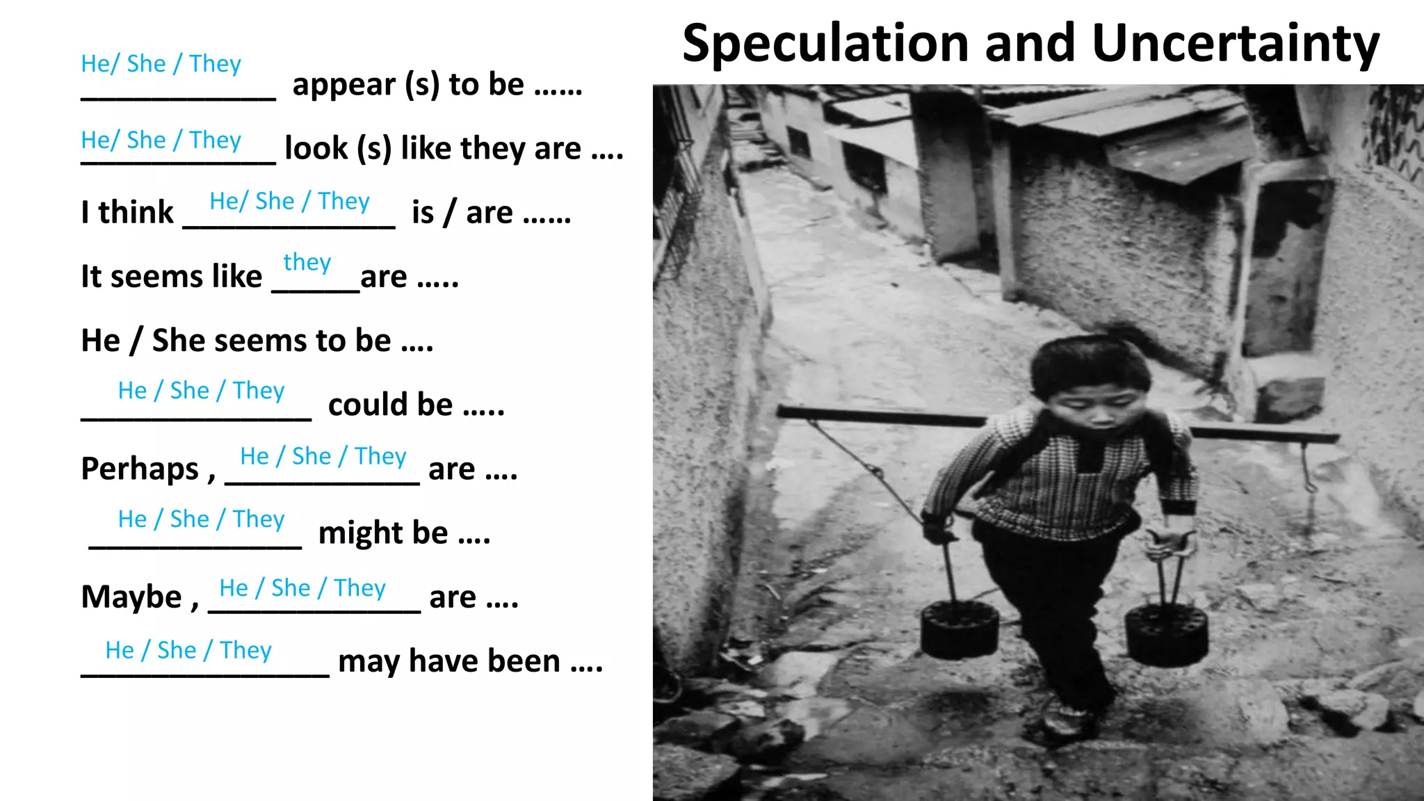 TOEIC Speaking Practice Speculation Phrases PPTX Toeic speaking practice speculation phrases pptx