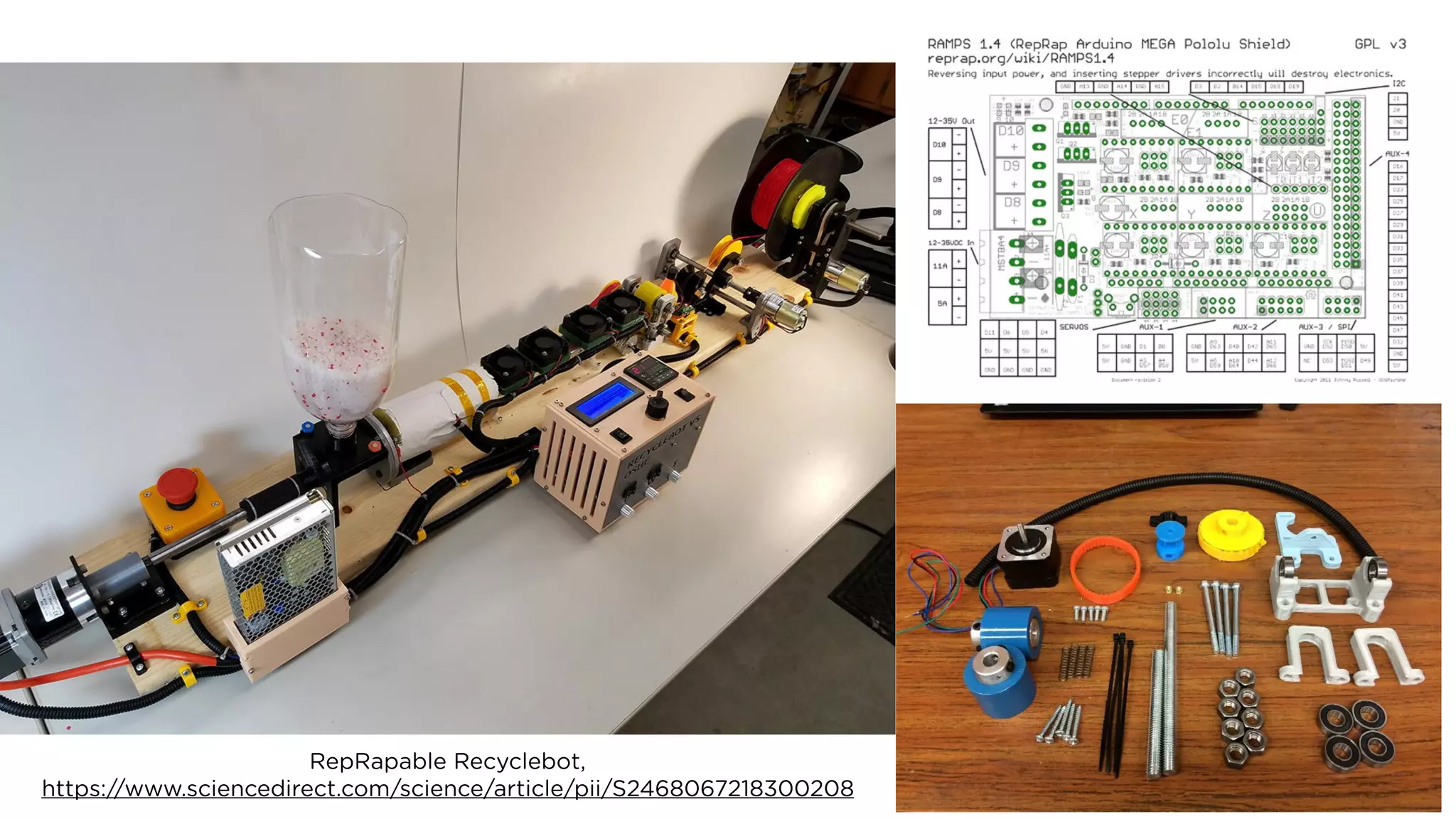 RepRapable Recyclebot, 
https://www.sciencedirect.com/science/article/pii/S2468067218300208
 