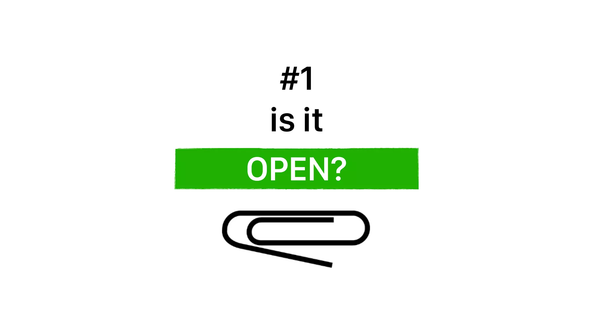 OPEN?
is it
#1
 