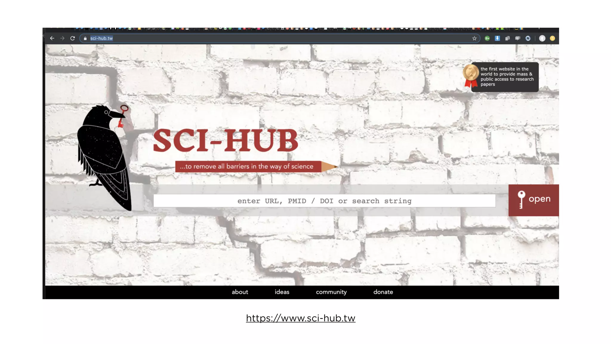 https://www.sci-hub.tw
 