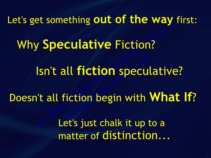 Speculative Fiction