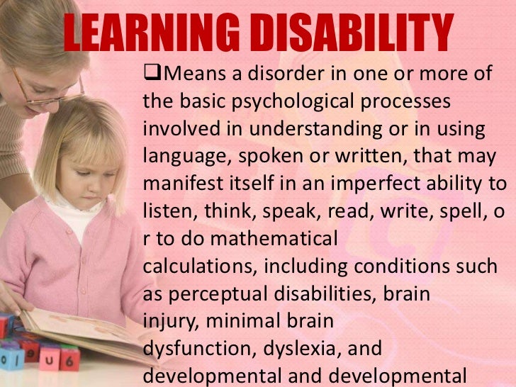 LEARNING DISABILITY