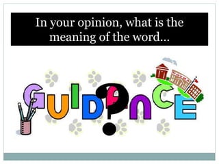 In your opinion, what is the
meaning of the word…
 