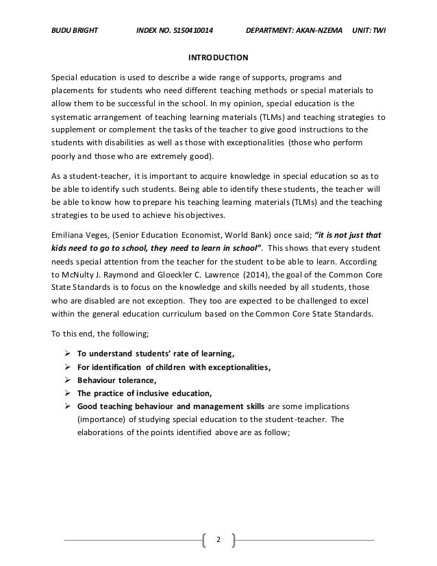 Special needs lesson plans, activities picture