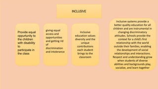 Special education inclusive powerpoint 1 | PPTX