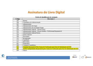 Renata Santana Santos
Atualizado até 09/02/2017
Assinatura do Livro Digital
 