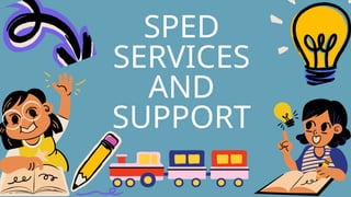 SPED
SERVICES
AND
SUPPORT
 