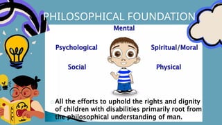 PHILOSOPHICAL FOUNDATION
 
