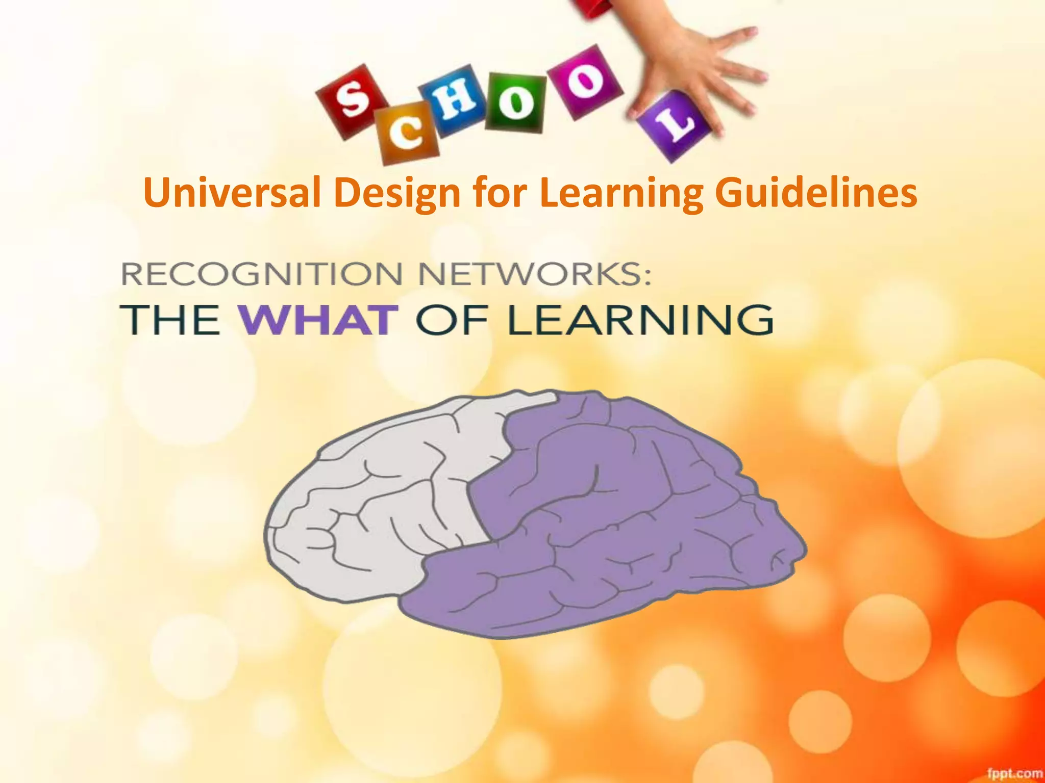 Universal Design for Learning Guidelines
 