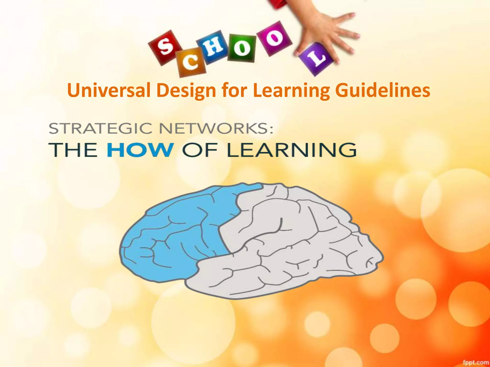 Universal Design for Learning Guidelines
 