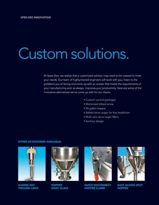 Speedee Label Spee-Dee Manufacturing Product Brochure... Reduce your downtime and ...
