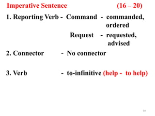 speech rcognition direct speech and indirect speech | PPTX