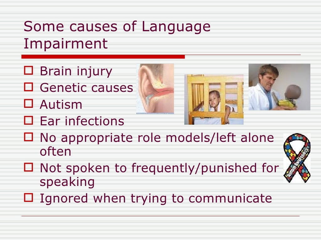 speech and language disorders causes