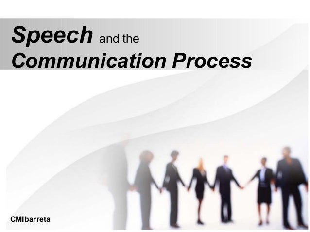 introduction to speech communication speech communication process