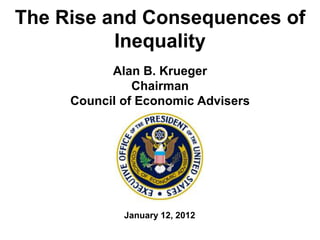 The Rise and Consequences of Inequality in the United States: charts | PPTX