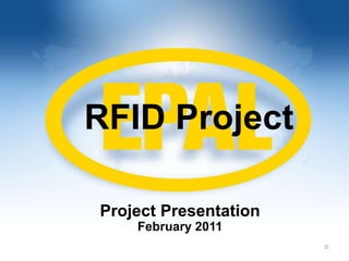 0
RFID Project
Project Presentation
February 2011
 