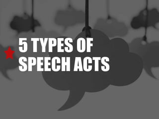SPEECH ACT WITH EXAMPLES PRETEST AND POSTTEST.ppt
