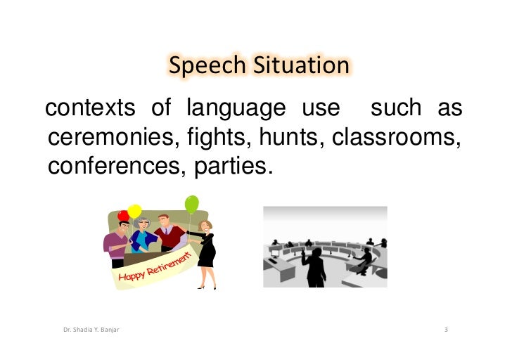 definition speech situation