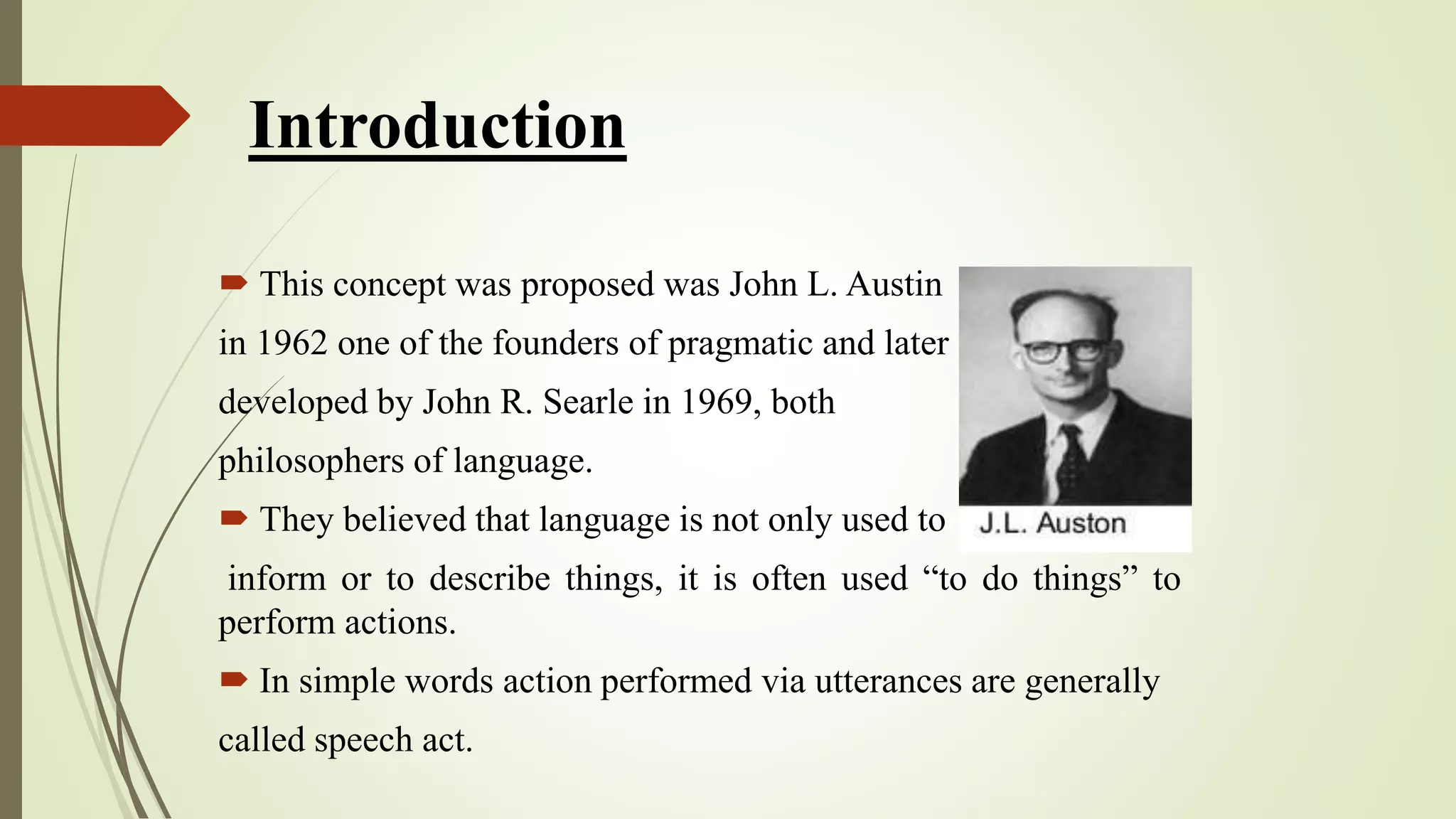Speech Act Theory