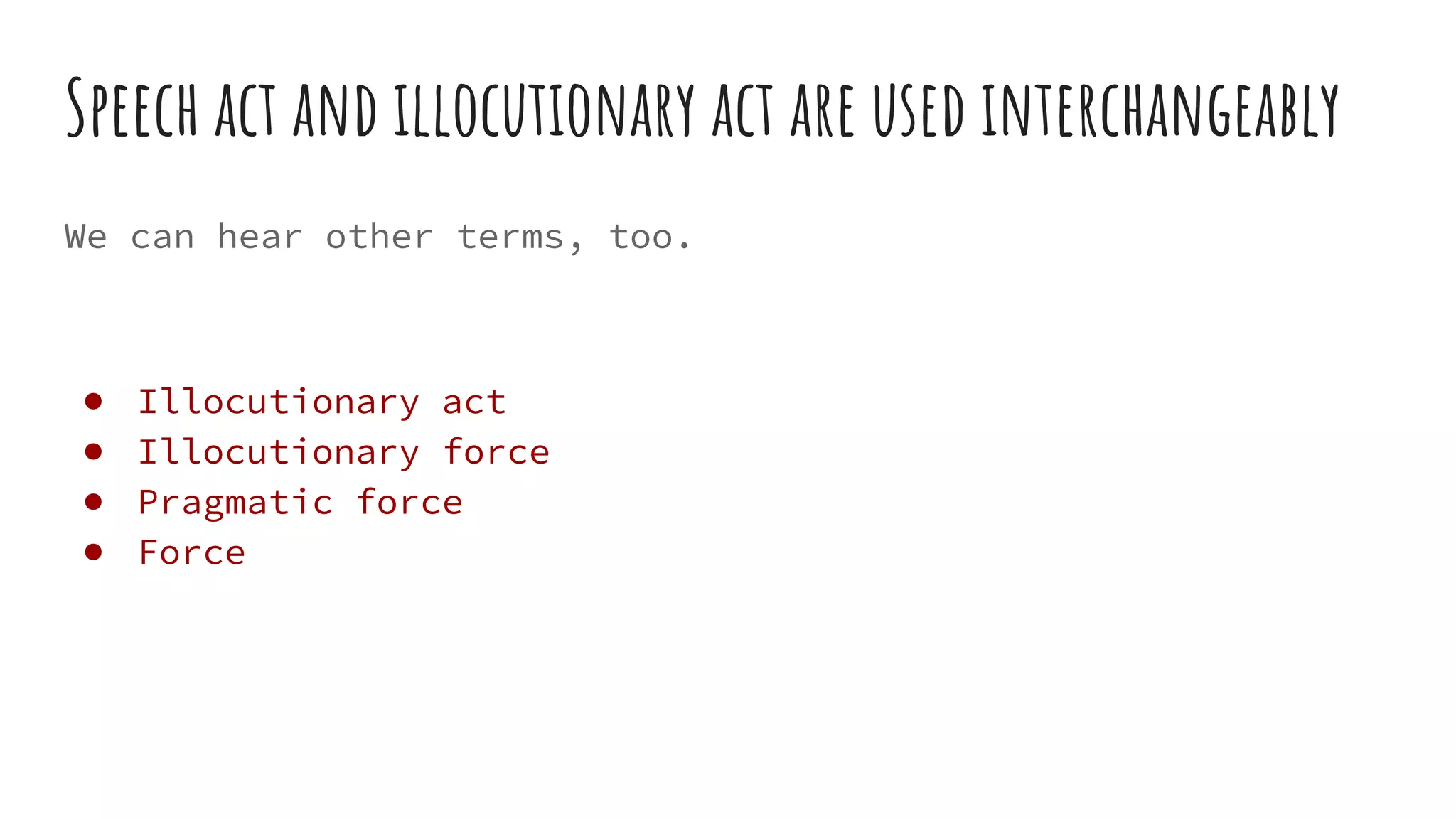 Speech Act Theory | PPTX